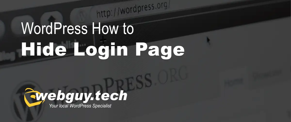 wordpress how to Hide-login page
